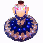 Led Tutu Skirts For Children Swan Lake Ballet Costumes Adult Women Ballerina Dress For Girls Performance Stage Belly Clothes