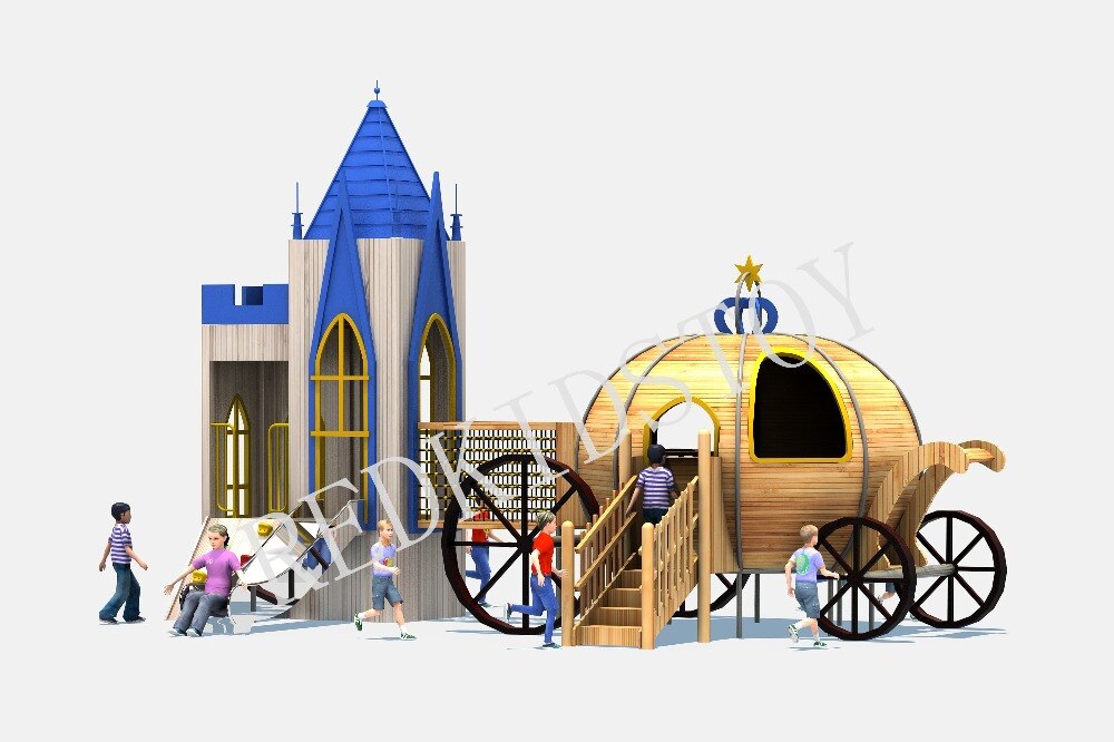 2019 New Retro Pumpkin Themed Large Outdoor Playground for Children