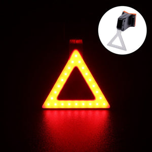 Flashlight for Bicycle Rear Lantern IP64 Waterproof USB Charge Tail Lights MTB Bike Light Accessories Heart Round Triangle