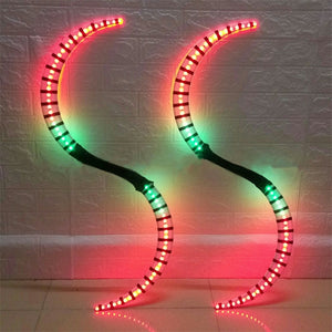 P47 Ballroom dance led sticks RGB colorful light shinning stick luminous led costumes dj performance wear props disco rave show