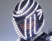 Cool LED Armor Light Up Jackets Dance Performance Costume Led Luminous Helmet Led Outfit Clothes LED Robot Suits
