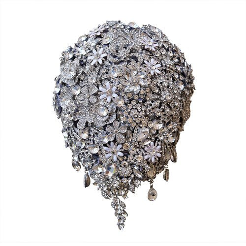 Crystal Bouquet Waterfall Rhinestones Jewelry Expensive Wedding Bouquet Handhold Bride Bouquet Buque de noiva artificiale