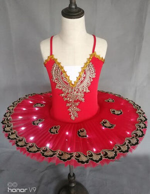 Ruoru Professional Ballet Tutu LED Swan Lake Adult Ballet Dance Clothes Tutu Skirt Women Ballerina Dress for Party girls Ballet