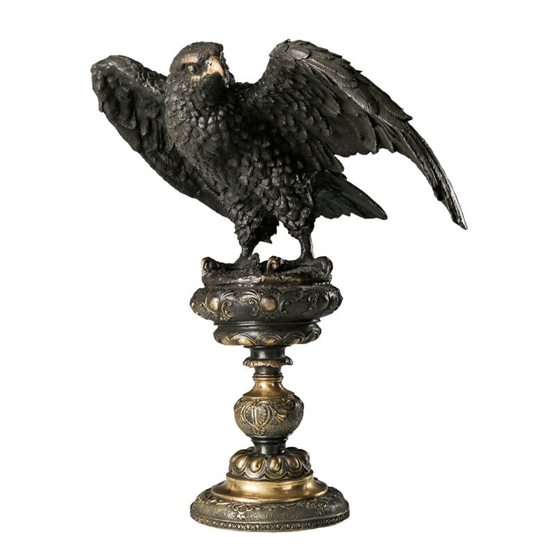 Bronze Arab Eagle Statue The Most Expensive Pet Hawk Sculpture Figurine Pure Copper Home Decor Upscale Gifts