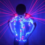 Red Laser Waistcoat LED Clothes, Laser Suits, 650nm Laser Man Costumes For Nightclub Performers