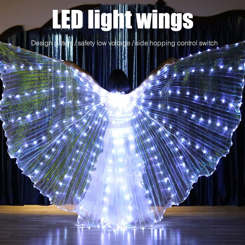 New Fashion Adult Wings LED Butterfly Costume Accessories Shawl Fairy Performance Clothing Ladies Stage Play Clothes Accessories