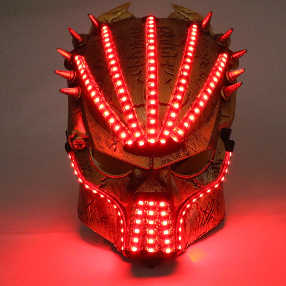 New Design New Year Flashing El Wire Mask Led Glowing Beauty Christmas Party Mask Festival Event Haloween Mask