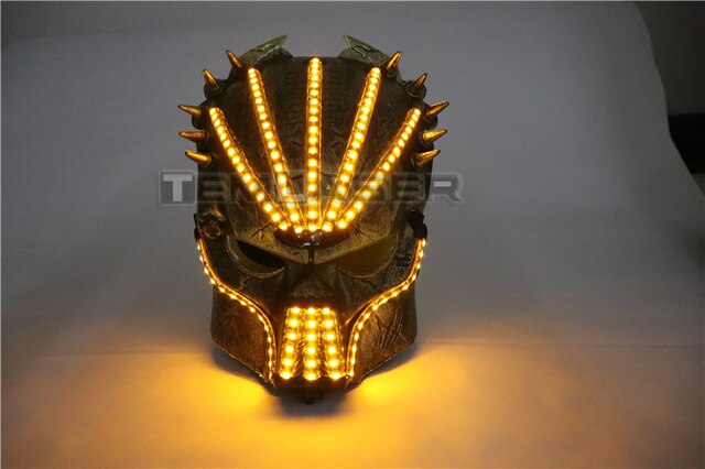 New Design New Year Flashing El Wire Mask Led Glowing Beauty Christmas Party Mask Festival Event Haloween Mask