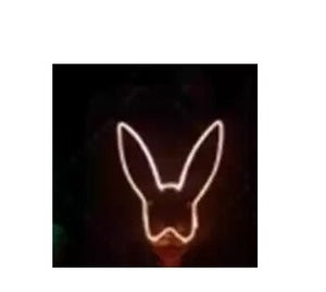 Dancer Nightclub Bar music Festival DJ Dance Team GOGO Illuminated LED Cold Light Rabbit Mask Costume