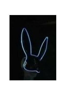 Dancer Nightclub Bar music Festival DJ Dance Team GOGO Illuminated LED Cold Light Rabbit Mask Costume