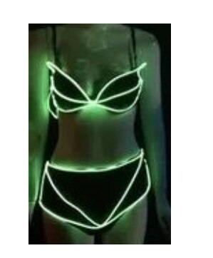 Dancer Nightclub Bar music Festival DJ Dance Team GOGO Illuminated LED Cold Light Rabbit Mask Costume