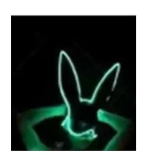 Dancer Nightclub Bar music Festival DJ Dance Team GOGO Illuminated LED Cold Light Rabbit Mask Costume