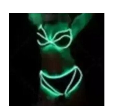 Dancer Nightclub Bar music Festival DJ Dance Team GOGO Illuminated LED Cold Light Rabbit Mask Costume