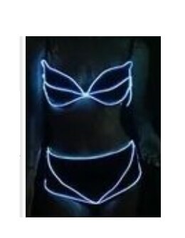 Dancer Nightclub Bar music Festival DJ Dance Team GOGO Illuminated LED Cold Light Rabbit Mask Costume