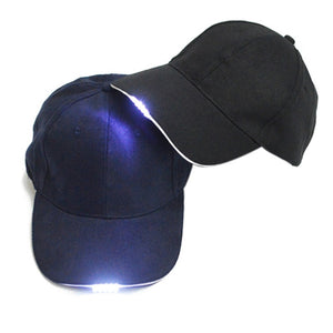 Outdoor Accessories Solid Caps Night LED Flashlight Fishing Hunting Hats Walking Hat Cycling Clothes