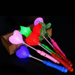 Fashion Hot Sale Led Clothes Fashion Party Xmas Halloween Star Heart Flower Sticks Magic Wand Flashing Lights Up Glow Event