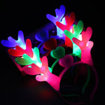 Fashion Led Clothes 10pcs Luminous Antlers Led Lighting Christmas Deer Horn Hairpin Headband Toys For Party Decoration Supplies