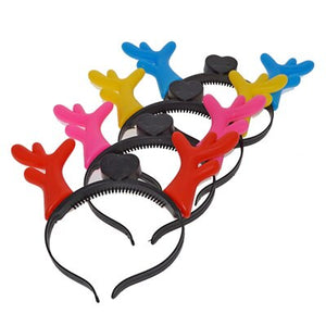 Fashion Led Clothes 10pcs Luminous Antlers Led Lighting Christmas Deer Horn Hairpin Headband Toys For Party Decoration Supplies