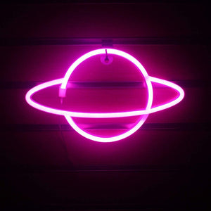 Planet Bar Neon Sign Light Party Wall Hanging LED  for Xmas Shop Window Art Wall Decor Neon Lights Lamp USB or Battery Powered