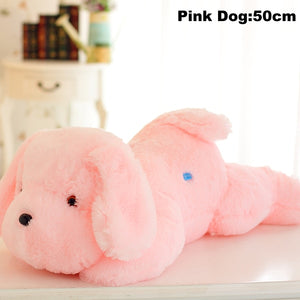 1pc 50cm luminous dog plush doll colorful LED glowing dogs children toys for girl kidz birthday gift WJ445