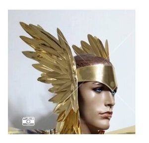 Future show cosplay party model armor Bar gold wings headdress mirror pu male gogo golden muscle male costume