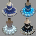 Professional Ballet Tutus Led Swan Lake Kids Adult Ballet Dance Clothes Tutu Skirt Women Ballerina Party Ballet Dress Girls