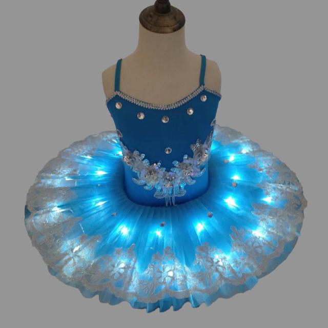 Professional Ballet Tutus Led Swan Lake Kids Adult Ballet Dance Clothes Tutu Skirt Women Ballerina Party Ballet Dress Girls