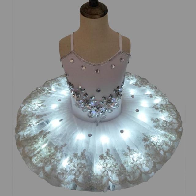 Professional Ballet Tutus Led Swan Lake Kids Adult Ballet Dance Clothes Tutu Skirt Women Ballerina Party Ballet Dress Girls