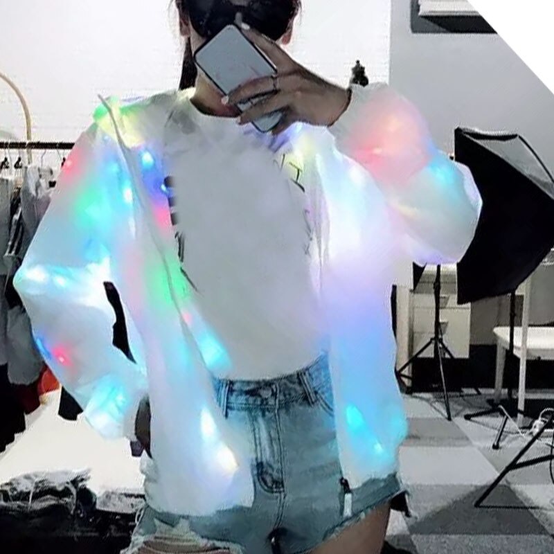 Colorful Led Luminous Coat Costume Clothes Dancing LED Growing Lighting Suits Clothing LED Jacket Event Party Supplies