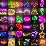 Wholesale LED Neon Night Light Sign Wall Art Sign Night Lamp Xmas Birthday Gift Wedding Party Wall Hanging Neon Lamp Home Decor