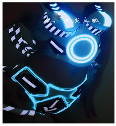 Gogo costumes future technology glowing nightclub bar atmosphere props party led stage dance wear