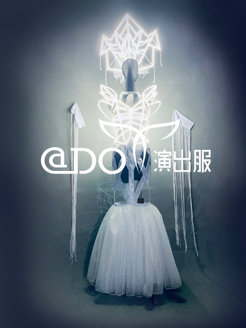 Technology LED luminous costumes goddess GOGO show costume bar nightclub light up stage dance wear