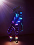 IED programming led costume stage show light up suit robot dance performance show clothing glowing light change costumes