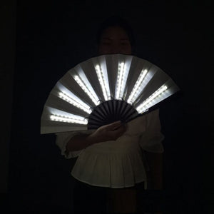 Glowing LED Fan Dancing Lights Fan Night Show DJ Fluorescent Costumes Bar Night Club Wedding Birthday Party Gifts Home Decor