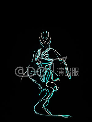 Bar nightclub technology gogo dance costumes luminous laser light costume led light up jumpsuit