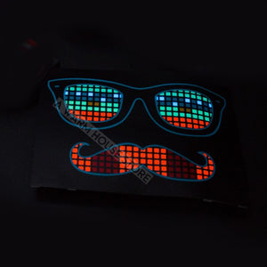 LED Badge Glowing Badges on Backpack Neon Party Glow Clothing Accessories Luminous Clothes Props patches Cotillon for Rave Tees