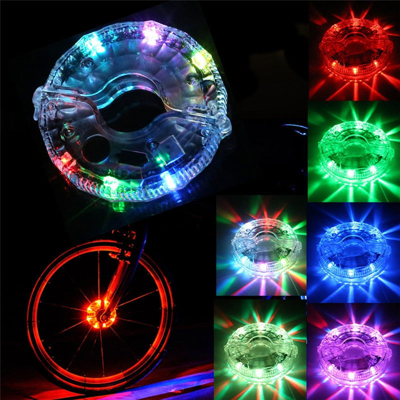 USB Charging Bike Wheel Lights LED Kid Children Bike Bicycle Lamp Fun Cycling Gifts