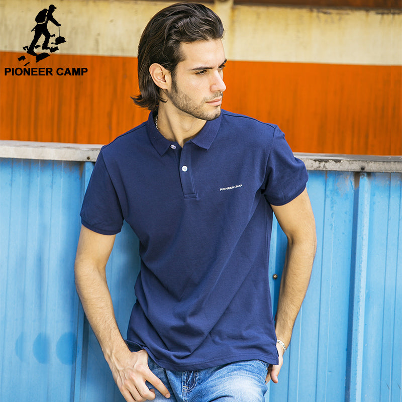 Pioneer Camp classic Men Polo Shirt brand clothing Male Short Sleeve Casual polo shirt Breathable 409010