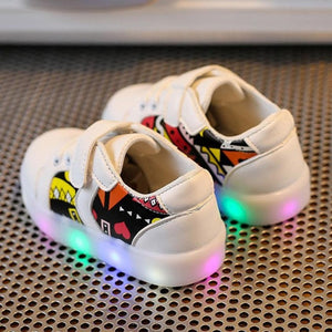 Kids Sneakers LED Luminous Child Toddler Casual Colorful Light Shoes kids boys girls drop shipping