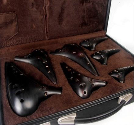 Professional 12 Holes Ocarina sets for SHOW Bass C,Alto F,Alto G,Alto C,High F,High G,High C Musical instruments