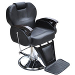 Shellhard Adjustable Barber Salon Chair Fashionable Hydraulic Reclining Barber Styling Hairdressing Chair Black