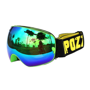 COPOZZ ski goggles double layers UV400 anti-fog big ski mask glasses skiing men women snow snowboard goggles
