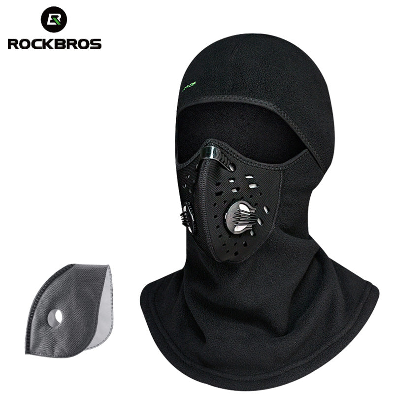 ROCKBROS Thermal Skiing Caps Bib Windproof Neck Scarf