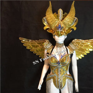 MD07 Bar ballroom dance led costumes dress bellydance butterfiy wings colorful led wear clothes stage dj sexy led bra no light