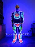LED luminous robot suit for performance/Ultraman/glowing clothes /light up costume
