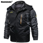 Mountainskin New Winter Men's Parkas Thick Fleece Warm Coat Men Jackets Hooded Coats Mens Brand Clothing Plus Size 7XL 8XL SA603