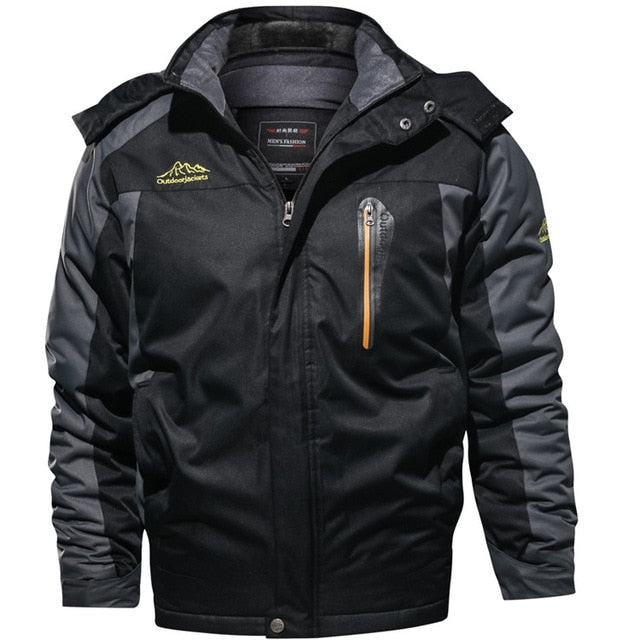 Mountainskin New Winter Men's Parkas Thick Fleece Warm Coat Men Jackets Hooded Coats Mens Brand Clothing Plus Size 7XL 8XL SA603