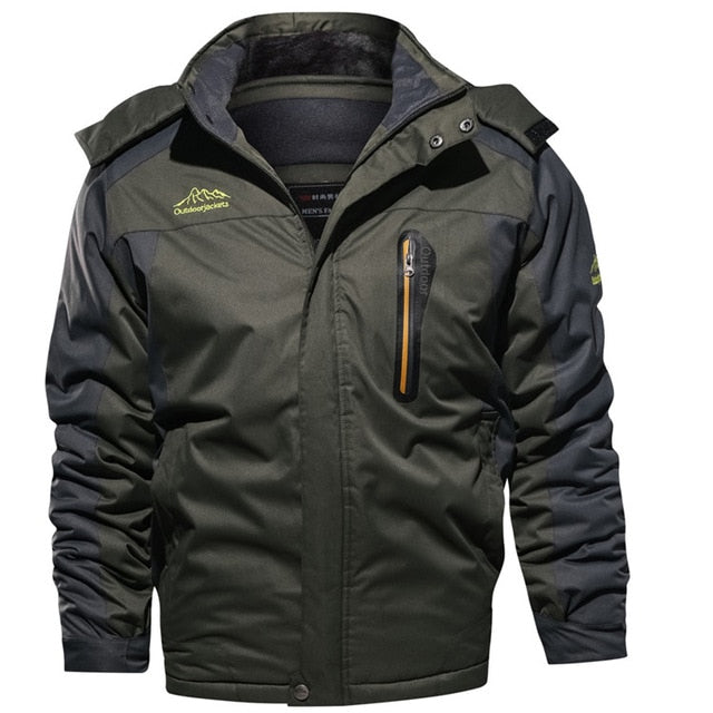 Mountainskin New Winter Men's Parkas Thick Fleece Warm Coat Men Jackets Hooded Coats Mens Brand Clothing Plus Size 7XL 8XL SA603