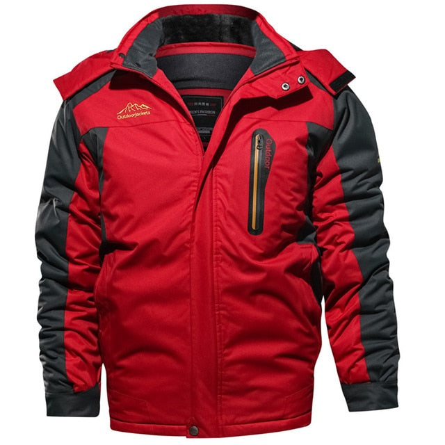Mountainskin New Winter Men's Parkas Thick Fleece Warm Coat Men Jackets Hooded Coats Mens Brand Clothing Plus Size 7XL 8XL SA603