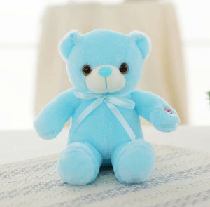 Luminous 30/50/80cm Creative Light Up LED Teddy Bear Stuffed Animal Plush Toy Colorful Glowing Teddy Bear Christmas Gift for Kid